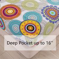 Draps de lit confortables toutes saisons, ensemble de draps imprimés microfibre 100% Ultra doux