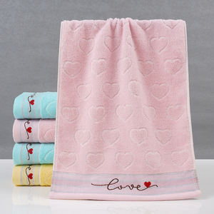 Toalla Facial de Algodón Puro Kim Ryan, 34x74cm, Tejido Jacquard, Diseño de Hojas Bordadas, Uso Doméstico - Product Image 2