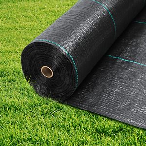 Malla Antihierbas / Manta Plástica para Control de Malezas / Tela para Control de Malezas con Proceso de Tejido 120g Negra para Agricultura - Product Image 4