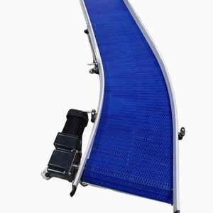 Transportador de cinta modular de plástico de grado alimenticio para línea de clasificación de paquetes y alimentos para transportar en industrias alimentarias - Product Image 5
