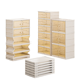 Vente en gros : Présentoir à chaussures empilable, transparent, multi-usages, pliable, amovible, sans installation, au design moderne et épuré, pour baskets - Product Image 5