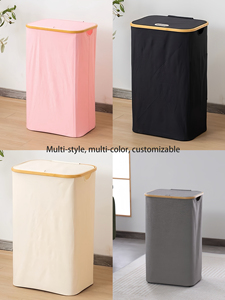 100L lớn có thể gập lại Oxford vải giặt cản trở với bánh xe tre xử lý túi lưới cho phòng ngủ phòng tắm ký túc xá sử dụng Giặt giỏ - Product Image 6