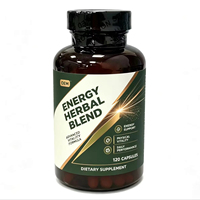 Capsules de racine de maca noire OEM, 120 unités, formule nutritive botanique pour le bien-être alimentaire quotidien et les soins pour un style de vie actif