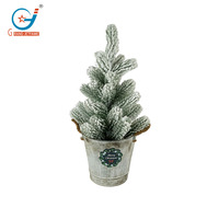 Pot Bunga Logam Mini 0,5 Galon untuk Dekorasi Natal