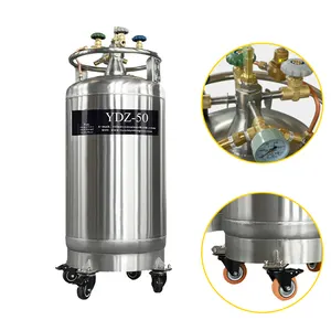 YDZ-50 ln2 container Self pressurized liquid nitrogen tank stainless steel gas discharge vessel