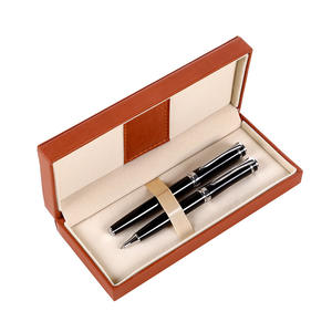 Stylo en métal de luxe en or rose pour le bureau, matériau lourd, logo personnalisé avec boîte - Product Image 2