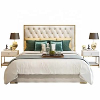 Factory Direct Hot Sale Brandneue hochwertige Holzbett rahmen Licht Luxus Schlafzimmer Bett