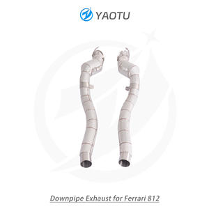 Collecteurs d'échappement en acier inoxydable haute performance YT avec catalyseur à trois voies et haut débit, adaptés à la Ferrari 812 - Product Image 2