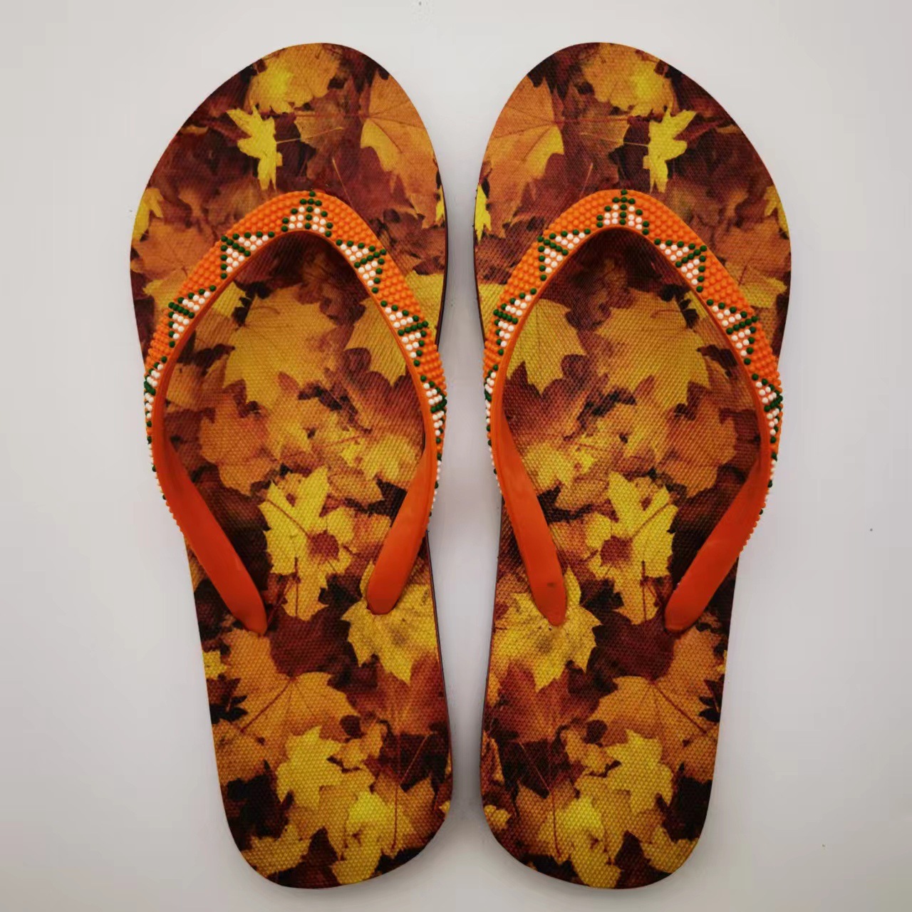 Custom Rubber PVC Printed Filpflops Comfortable Non-slip Summer Beach Casual Flip-flops