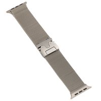 Jmetec 38mm 42mm 46mm 49mm montre intelligente en acier inoxydable couleur titane bracelet de montre en métal milanais pour Apple Watch Ultra 2