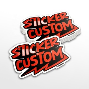 הדפסה אישית דבק הדפסה מוגלה נקודה uv תוויות מדבקה לוגו עמיד למים ויניל pvc אות מותאם אישית - Product Image 4