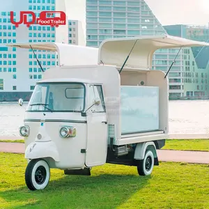 Triciclo eléctrico con Motor para cocina, carrito de comida Tuk, precio barato de China, Piaggio Ape