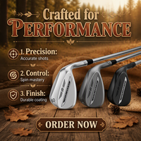 Club de golf de type wedge de la série SM11 pour hommes, avec technologie de face usinée avec précision pour le spin et design de semelle homologué par les tournois.