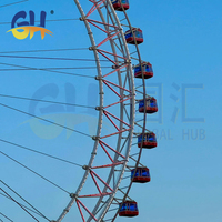 Manèges du parc d'attractions Luna, équipement de grande roue géante de 88 mètres à vendre, fabricants chinois