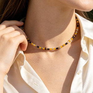 Collar de amatista natural hecho a mano al por mayor, collar de cuentas de piedra, collar delicado de cuentas de cristal, joyería casual para mujer - Product Image 6