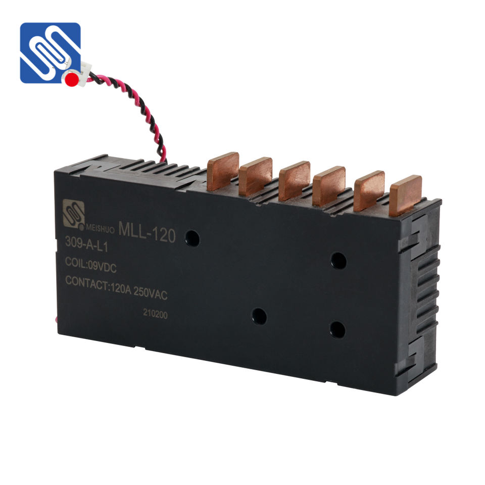 For Meishuo MLL-120-309-A-L1 Miniature Latching Relay 120A Single Coil 9VDC High Power Contact Load 1A for Electronics Meter