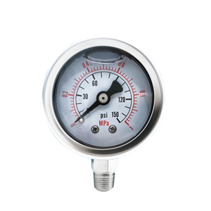 PRECISÃO 2.5 polegada 304 Ss Pressure Gauge Latão Bourdon Tubo Side Mount Vacuum Manômetro - Product Image 5