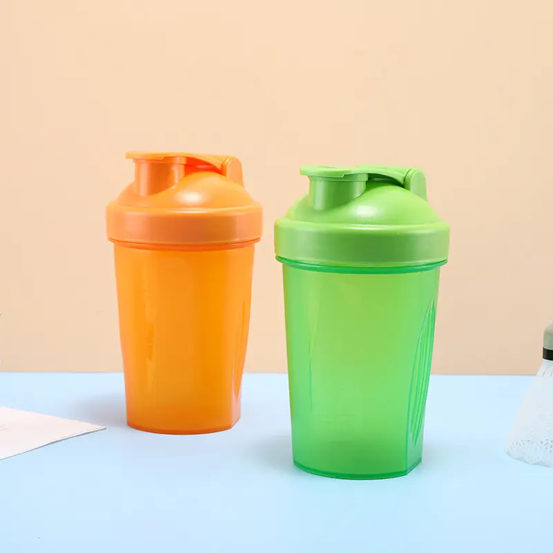 400ml Customized Print Logo Sport Plastic BPA Free Shaker Water Bottle Blender Shaker Bottle Gym Protein Bottles