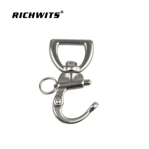 Grillete Giratorio de Acero Inoxidable 360 con Resorte y Gancho Rápido de 25*77MM para Veleros y Yates, Herraje Marino - Product Image 2