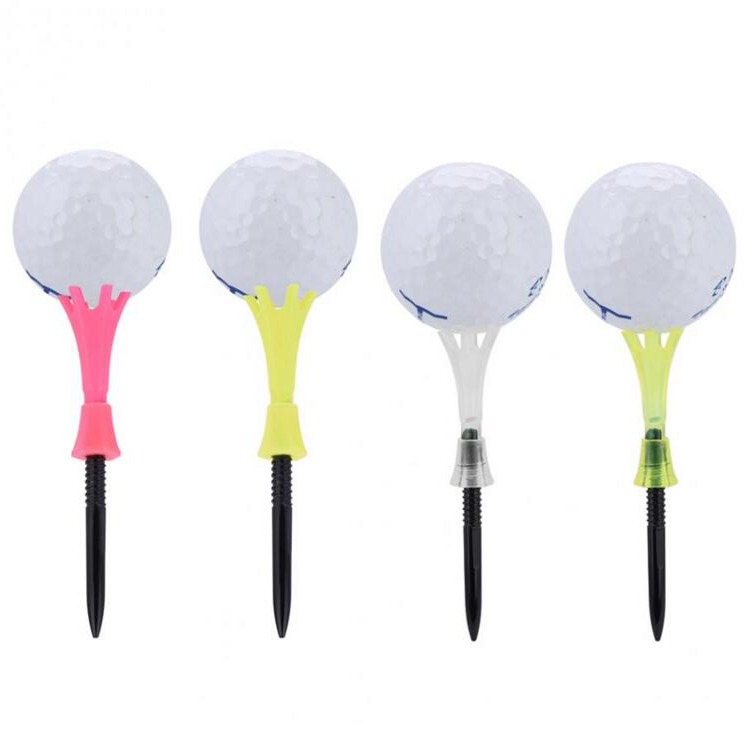 Аксессуары для гольфа Гольф Учебные пособия 3 шт./лот портативный мяч для гольфа держатель гвозди футболки с регулировкой по высоте, 80 мм ПЭ колышки для гольфа
