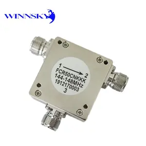 WINNSKY RF环行器的频率范围为 100MHz至 500MHz低插入损耗和高隔离度和自定义Capbility
