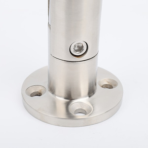 Soportes de Montaje en Suelo HL Modernos de Acero Inoxidable y Vidrio, Abrazaderas Cuadradas para Barandillas de Piscina, Balcón, Escaleras, Hospitales, Hoteles, Centros Comerciales, Resistentes al Óxido - Product Image 6