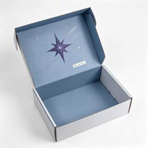 FX <b>White</b> Cardpaper Custom Four-Color Printed Kraft Corrugated Mailing Container Portable Collapsible Carton for Ecommerce Order - Product Image 2