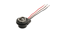 Faisceau de câblage d'adaptateur personnalisé avec une prise de lampe électrique automobile à 3 broches.