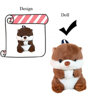 Quantité minimale de commande bas conception personnalisée en peluche poupée sac à dos fabricant jouets en peluche animaux en peluche personnalisé peluche jouet