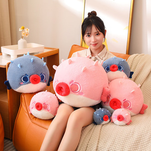 ตุ๊กตาปลาปักเป้าสีชมพูขนาดใหญ่ นุ่มนิ่ม น่ากอด ขายส่ง - Product Image 6