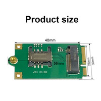 Adaptador de tarjeta SIM NGFF M.2 Mini PCIe, transferencia 3G, 4G, 5G, señal M.2 PCIE Compatible con DW5811e, EM7565, stock inalámbrico, 2, 2, 1, 2, 2, 1, 2, 1, 2