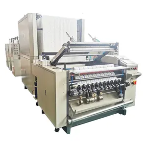 Three color flexography thermal paper roll printing machine with slitting and rewinding function