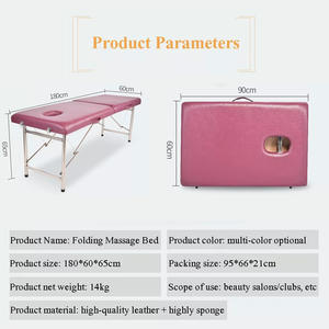 Table de massage portable professionnelle pliable, <span class=keywords><strong>esthétique</strong></span>, spa, tatouage, civière, salon de beauté, <span class=keywords><strong>lit</strong></span> de massage pliable - Product Image 2