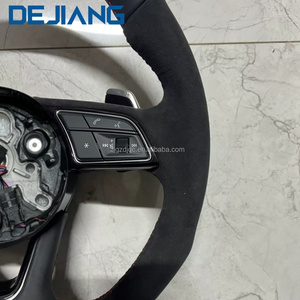 Volant de voiture en cuir Alcantara <span class=keywords><strong>RS</strong></span> pour <span class=keywords><strong>Audi</strong></span> A3 A5 A6 C6 C7 C8 8Y 8P B8 B9 TTS 8V S4 S5 A4 B8 B8.5 4F A6 A7 A8 Q3 Q5 - Product Image 3