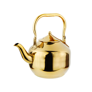 Bán buôn ấm trà Cà Phê Trà nước ấm vàng màu thép không gỉ ấm trà cho khách sạn nhà hàng - Product Image 6