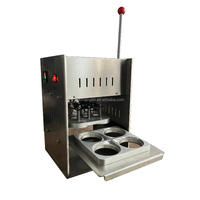 Machine de Scellage d'Emballages Alimentaires Rapides, Scelleuse de Barquettes en Film Aluminium, Machine à Sceller les Boîtes Carrées, Rondes et les Barquettes