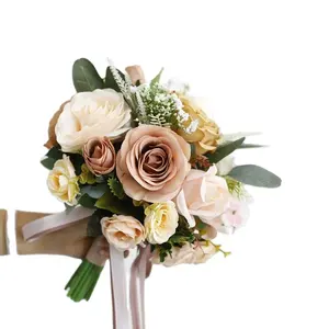 Kaffee Brautjungfern von Europa und den Vereinigten Staaten Hochzeits strauß Hochzeit Hochzeits strauß Blumenstrauß