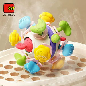 <span class=keywords><strong>Giocattoli</strong></span> per bambini neonati 4 In <span class=keywords><strong>1</strong></span> bambino spazio masticabile per giocare a sfera di sicurezza materiale morbido per 3-6 mesi <span class=keywords><strong>giocattoli</strong></span> per allenamento con impugnatura - Product Image 5