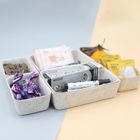 Panier de rangement en feutre polyester écologique, non toxique, portable et léger, bacs de rangement de bureau modulaires pour le rangement des articles divers