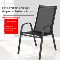 Hersteller Großhandel wasser gemusterte gehärtete Glas Stoff Stühle Outdoor Freizeit Tisch Stuhl Sets