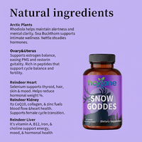 Capsules de complexe à base de plantes OEM sous marque privée : Mélange d'organes de renne, Rhodiola, Argousier et Ortie pour le bien-être quotidien des femmes