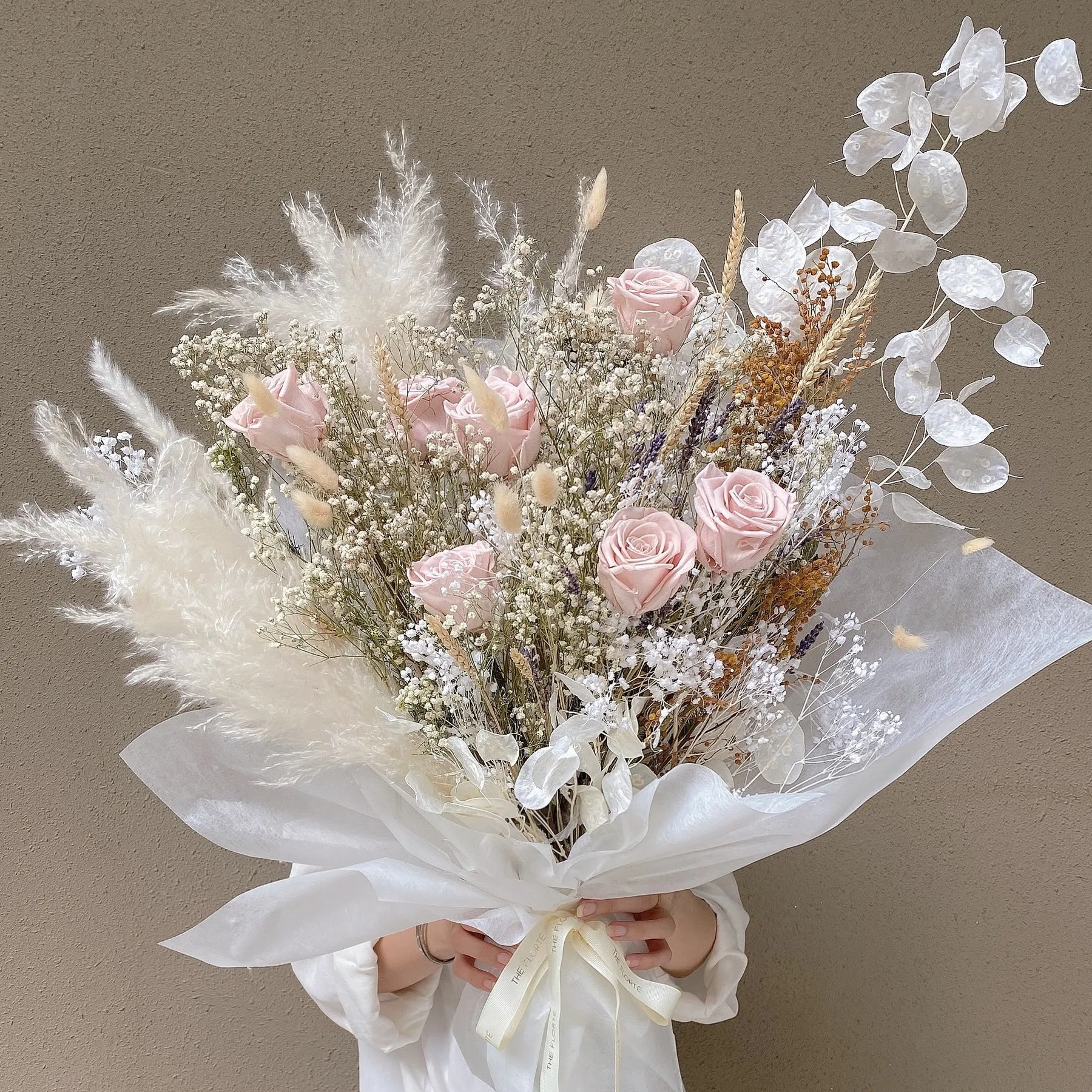 Decoração de casa natural, utensílios de casamento, presentes para convidados, plantas secas, buquê de flores secas de grama pampas, imperdível