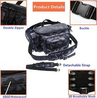 Engins de pêche, sac de pêche et équipement avec sac de stockage de grande capacité