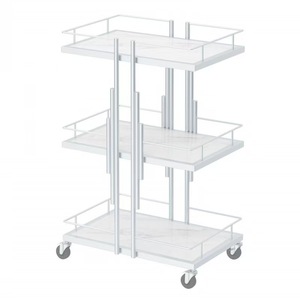 Hot-sale Salon <b>Tools</b> Hairdressing Hand Cart with Wheel Metal Beauty Salon <b>Trolley</b> - Product Image 6