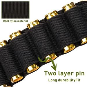 Cinto de Munição para Espingarda de 50 Tiros, Suporte para Munição para Calibres <span class=keywords><strong>12</strong></span> e 20, Preto - Product Image 5