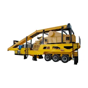 China 200TPH Track Crawler Mobile Concreto Usado Rio Jaw Crusher Plant Equipment