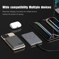 Cargador Portátil Magnético Inalámbrico 3 en 1 de Venta en Alibaba, Cargador Rápido para Celular, Multifuncional