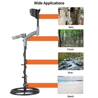 Détecteur de métaux souterrain étanche en acier inoxydable T90, portabilité manuelle, sensibilité 30 pouces, profondeur de détection 0,5-2m