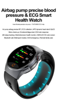 Reloj Inteligente AMOLED de 1.56 Pulgadas con Bomba de Aire, ECG, Informe de Salud Cardíaca con IA, Detección de Emociones, Monitor de Fatiga, Llamadas SOS