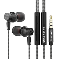 Écouteurs filaires intra-auriculaires en gros d'usine, casque audio 3,5 mm, son haute définition, écouteurs filaires avec microphone